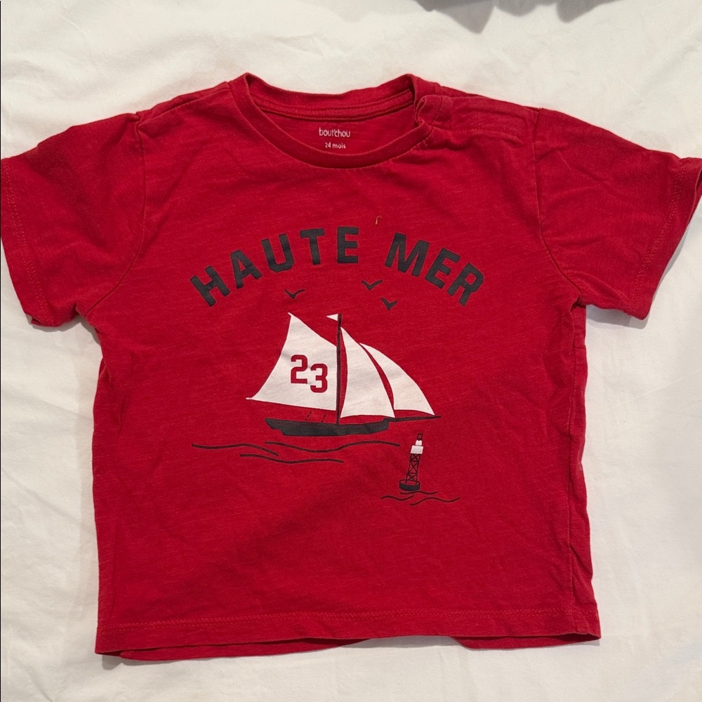 Haute Mer Kids Red Nautical T-Shirt